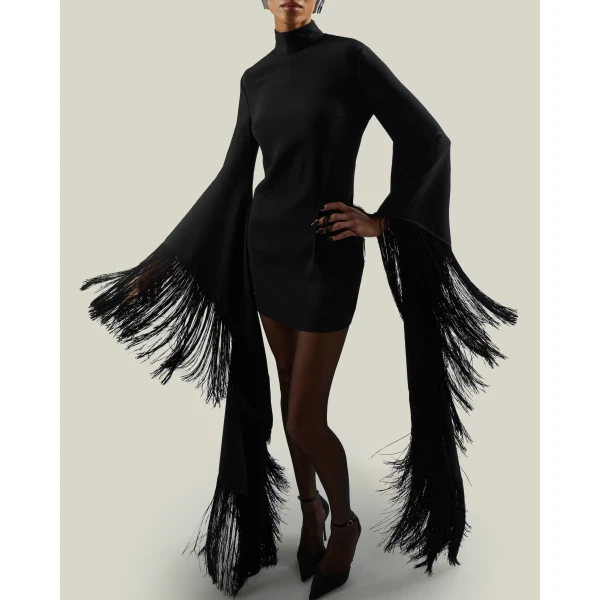Taller Marmo Dragon Dress in Black | Mini Dresses | Coveti