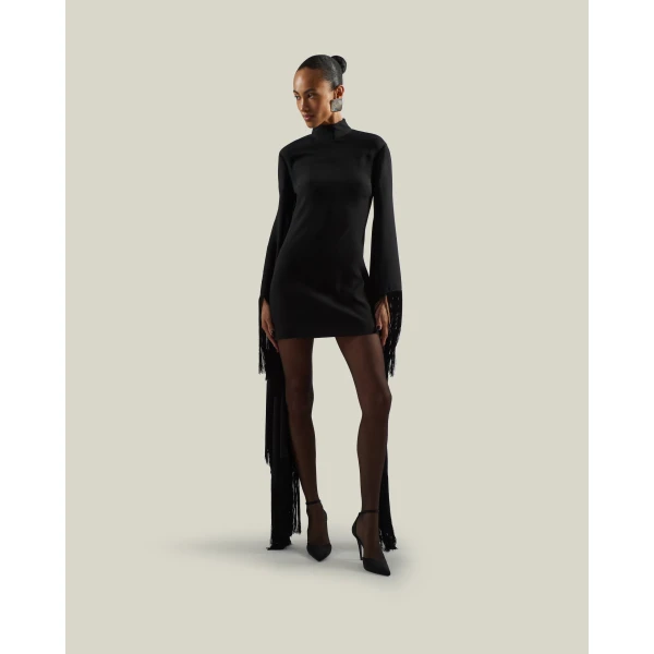 Taller Marmo Dragon Dress in Black | Mini Dresses | Coveti