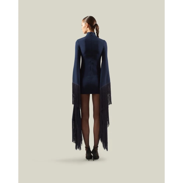 Taller Marmo Dragon Dress in Midnight Blue | Mini Dresses | Coveti