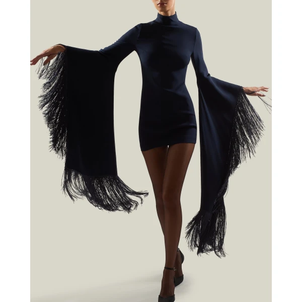 Taller Marmo Dragon Dress in Midnight Blue | Mini Dresses | Coveti