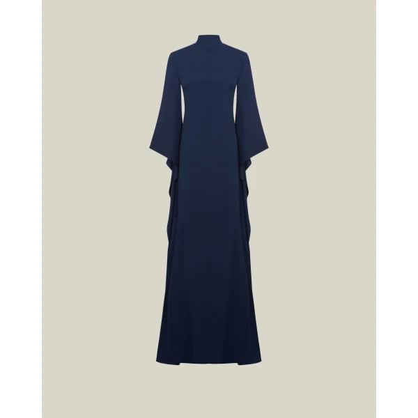Taller Marmo Dragon Gown in Midnight Blue | Evening Gowns | Coveti