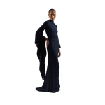 Taller Marmo Dragon Gown in Midnight Blue | Dresses | Coveti