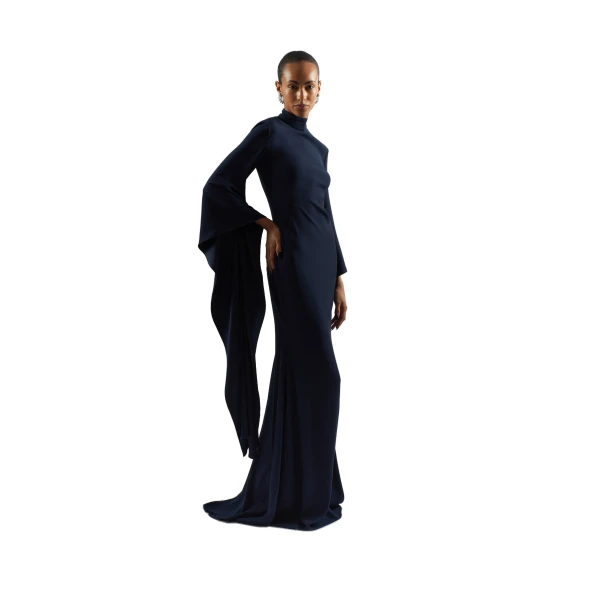 Dragon Gown in Midnight Blue