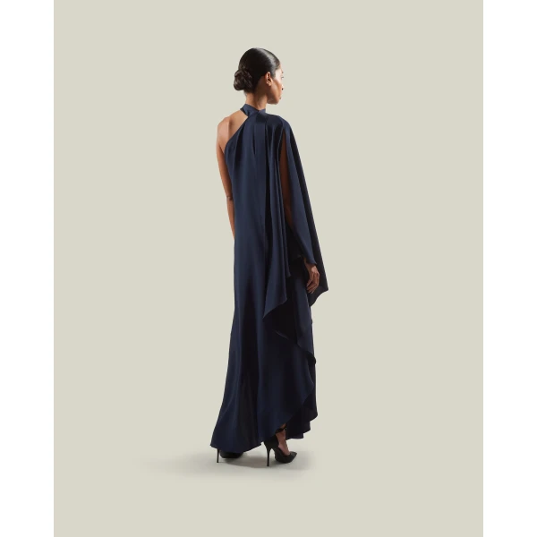 Taller Marmo Florinda Dress in Midnight Blue | Maxi Dresses | Coveti