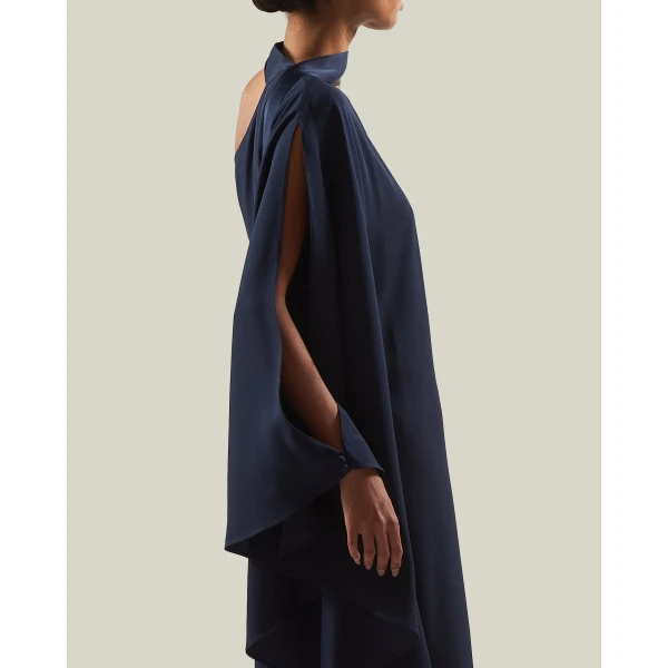Taller Marmo Florinda Dress in Midnight Blue | Maxi Dresses | Coveti