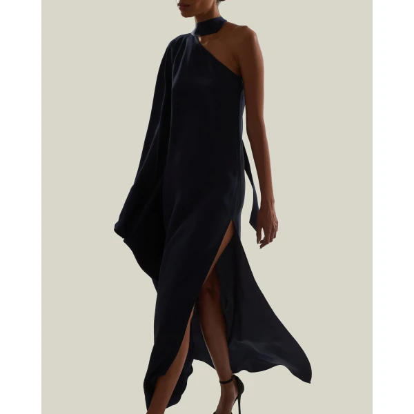 Taller Marmo Florinda Dress in Midnight Blue | Maxi Dresses | Coveti