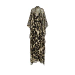 Taller Marmo Kintsugi Kaftan in Black Gold | Dresses | Coveti