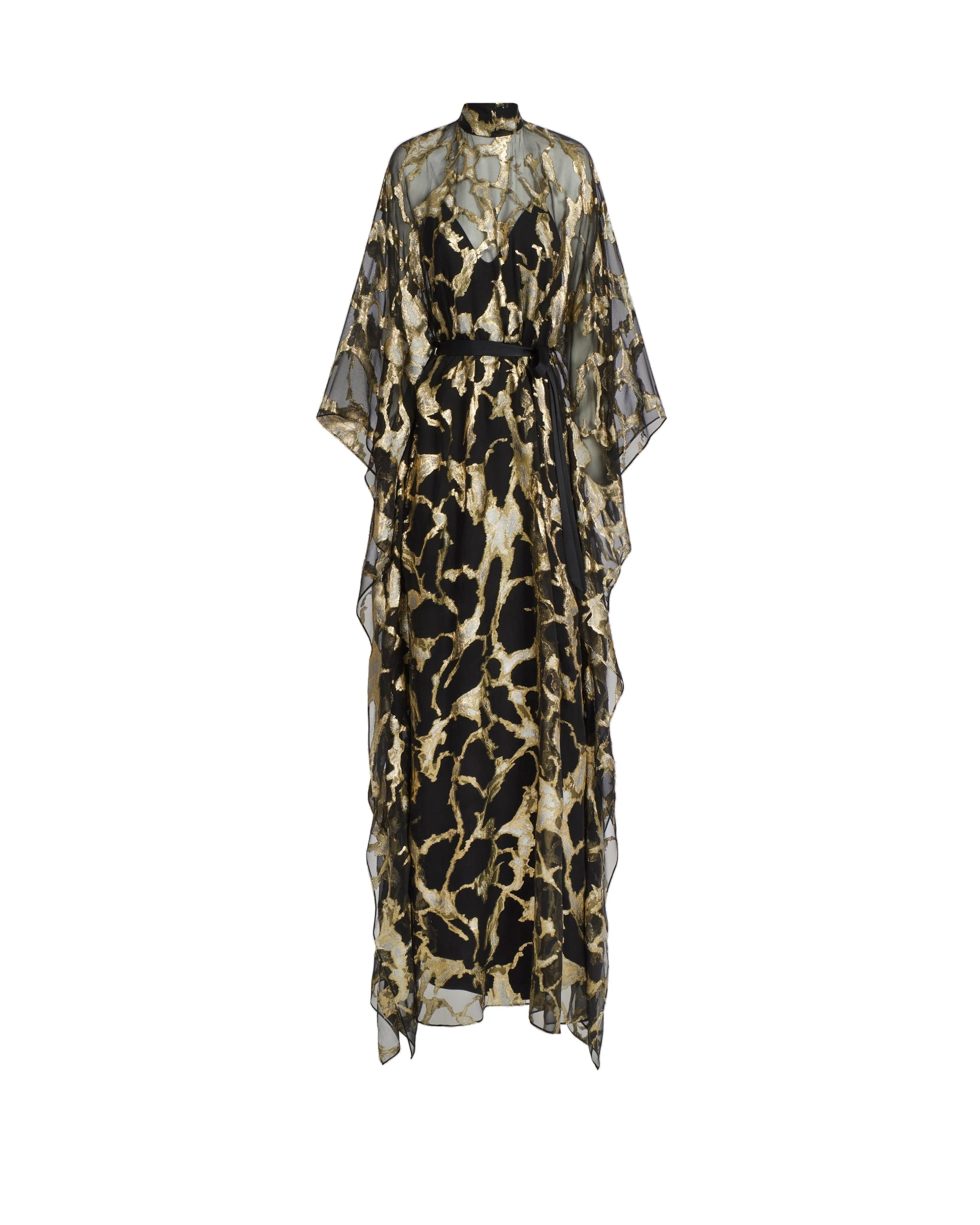 Taller Marmo Kintsugi Kaftan in Black Gold Taller Marmo Kintsugi Kaftan in Black Gold | Dresses | Coveti