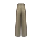 Taller Marmo Marlene Metallic Pants in Antique Gold | Pants | Coveti