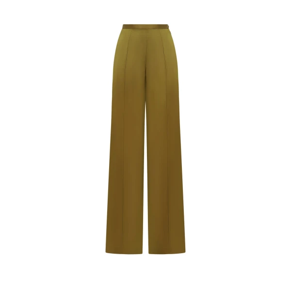 Marlene Satin Pants in Antique Bronze