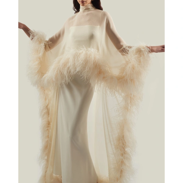 Taller Marmo Marvelous Gown in Latte | Evening Gowns | Coveti