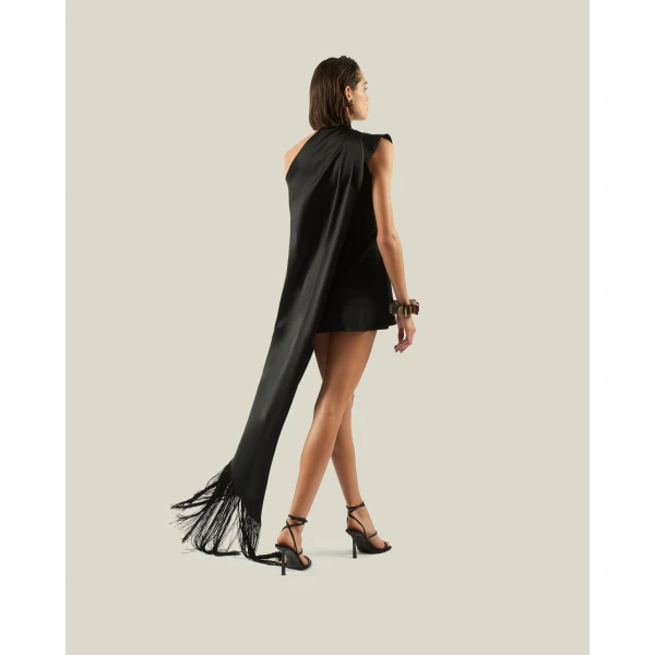 Taller Marmo Mini Berenson Dress in Black | Mini Dresses | Coveti