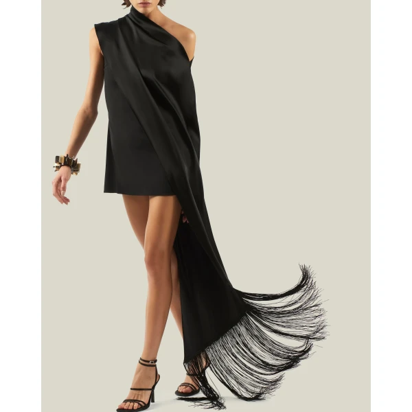 Taller Marmo Mini Berenson Dress in Black | Mini Dresses | Coveti
