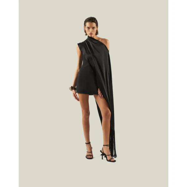 Taller Marmo Mini Berenson Dress in Black | Mini Dresses | Coveti