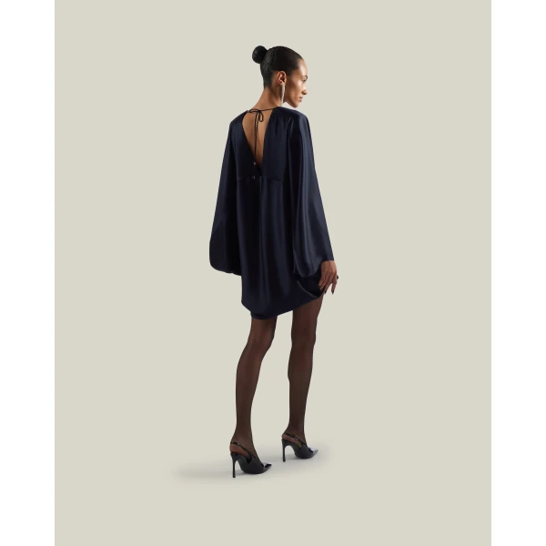 Taller Marmo Mini Butterfly Dress in Midnight Blue | Mini Dresses | Coveti
