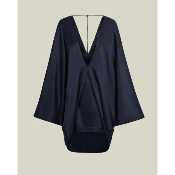 Taller Marmo Mini Butterfly Dress in Midnight Blue | Mini Dresses | Coveti