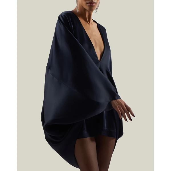 Taller Marmo Mini Butterfly Dress in Midnight Blue | Mini Dresses | Coveti