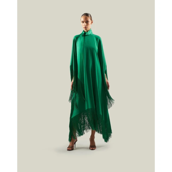 Taller Marmo Mrs Ross Kaftan in Emerald Green | kaftan | Coveti