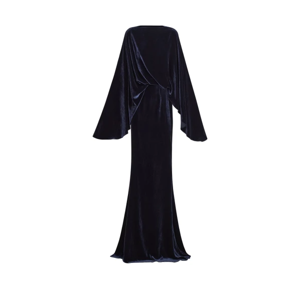 Taller Marmo Musidora Gown in Midnight Blue | Dresses | Coveti