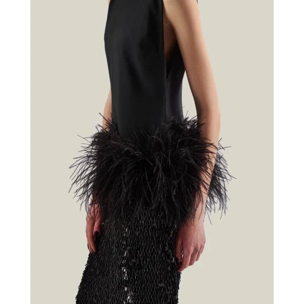 Taller Marmo Notte Gown in Black | Evening Gowns | Coveti