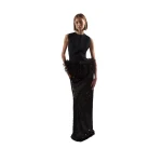 Taller Marmo Notte Gown in Black | Dresses | Coveti