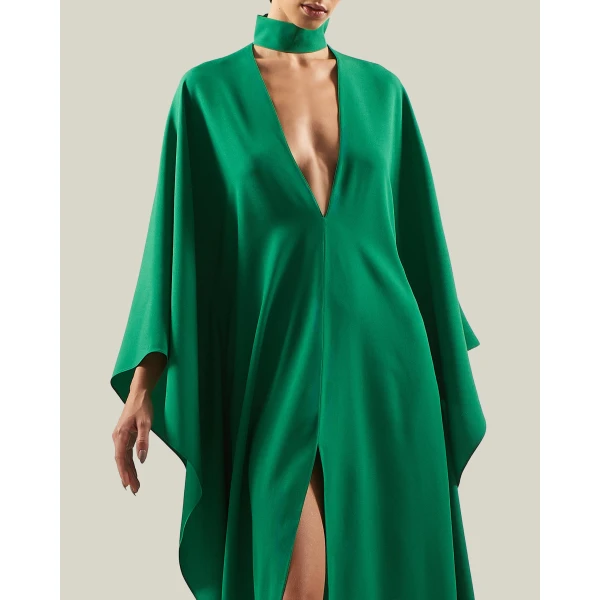 Taller Marmo OOO Kaftan in Emerald Green | kaftan | Coveti
