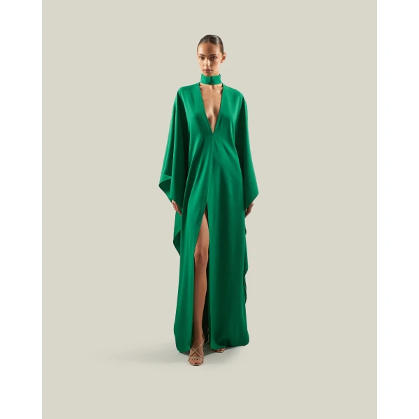Taller Marmo OOO Kaftan in Emerald Green | kaftan | Coveti
