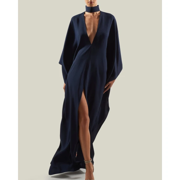 Taller Marmo OOO Kaftan in Midnight Blue | kaftan | Coveti