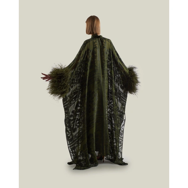 Taller Marmo Penelope Kaftan in Juniper | kaftan | Coveti
