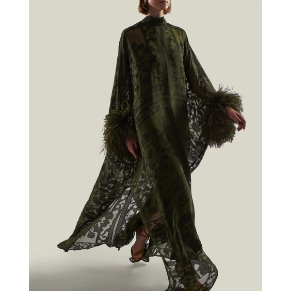 Taller Marmo Penelope Kaftan in Juniper | kaftan | Coveti