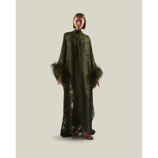 Taller Marmo Penelope Kaftan in Juniper | kaftan | Coveti