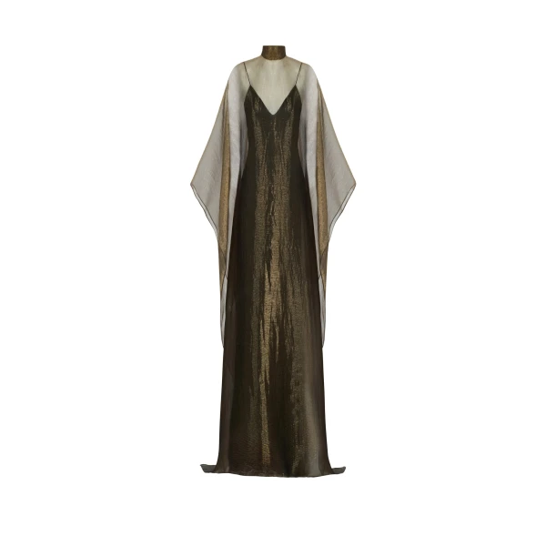 Taller Marmo Sphinx Kaftan in Antique Gold | Dresses | Coveti