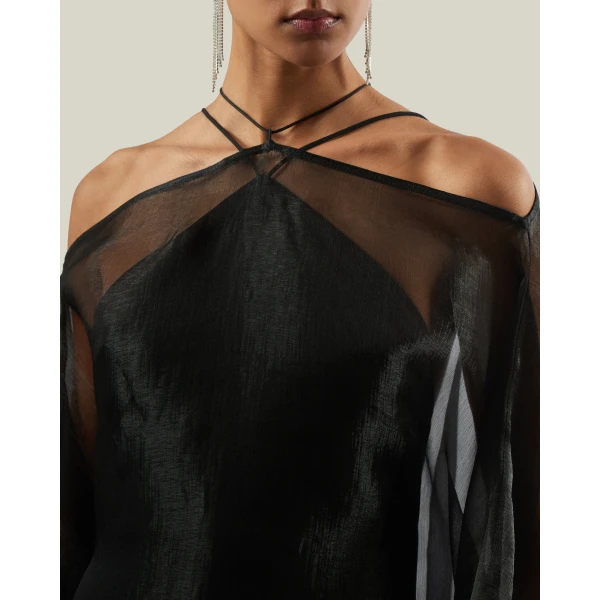 Taller Marmo Sza Sza Fantasma Kaftan in Black | kaftan | Coveti