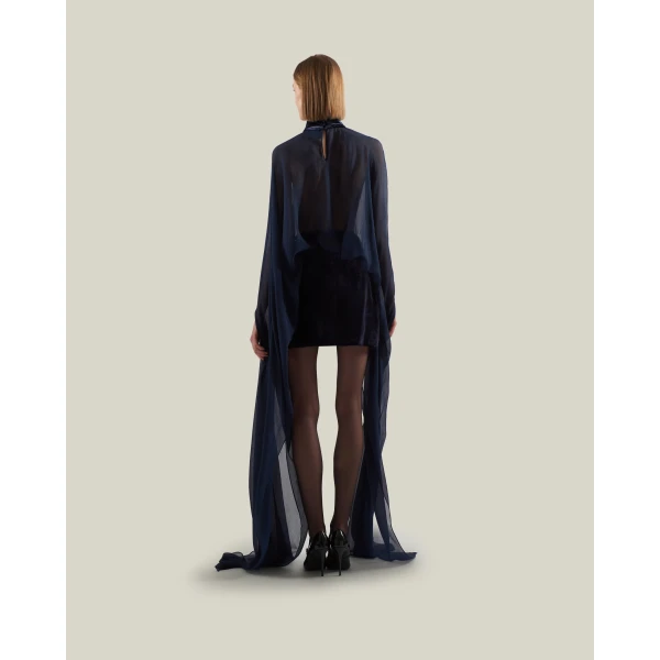 Taller Marmo Valkyria Dress in Midnight Blue | Mini Dresses | Coveti