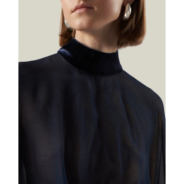 Taller Marmo Valkyria Dress in Midnight Blue | Mini Dresses | Coveti