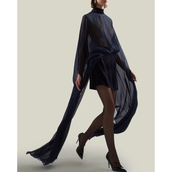 Taller Marmo Valkyria Dress in Midnight Blue | Mini Dresses | Coveti