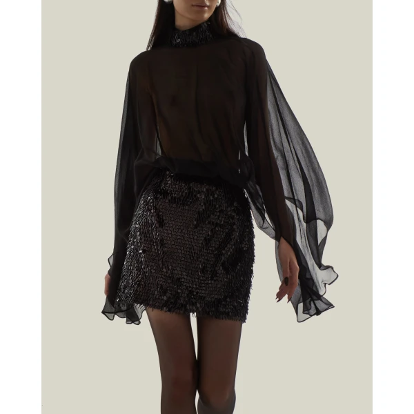 Taller Marmo Vamp Dress in Black | Mini Dresses | Coveti