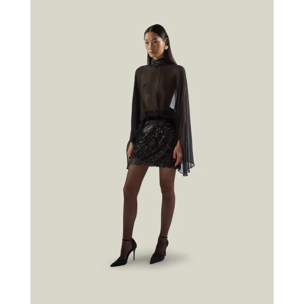 Taller Marmo Vamp Dress in Black | Mini Dresses | Coveti