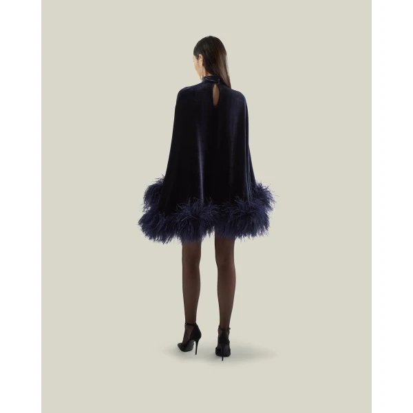 Taller Marmo Velvet Vegas Kaftan in Midnight Blue | kaftan | Coveti