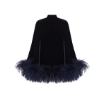 Taller Marmo Velvet Vegas Kaftan in Midnight Blue | Dresses | Coveti