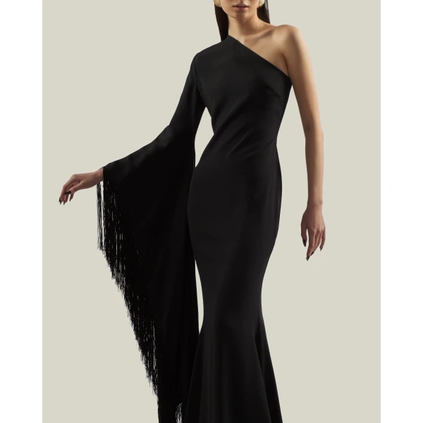 Taller Marmo Viper Gown in Black | Evening Gowns | Coveti