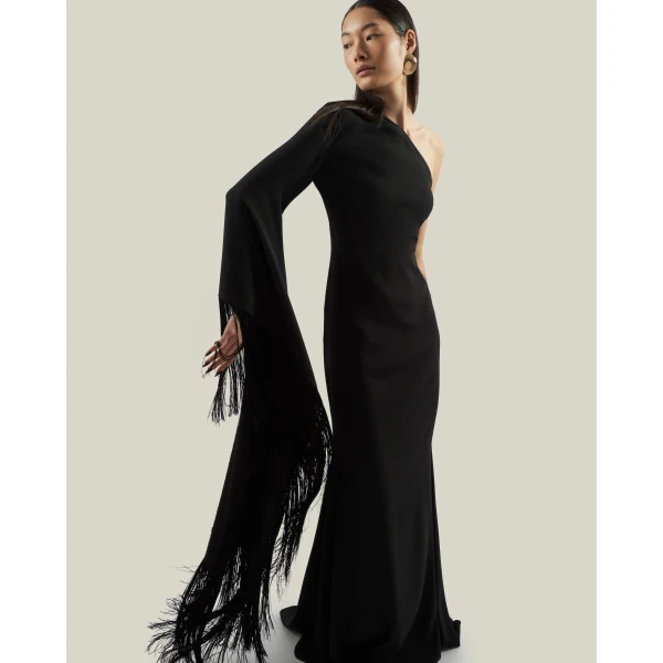 Taller Marmo Viper Gown in Black | Evening Gowns | Coveti