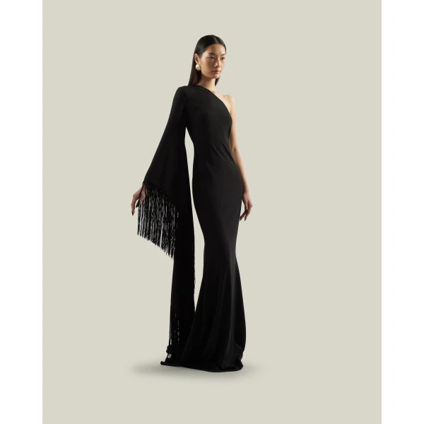Taller Marmo Viper Gown in Black | Evening Gowns | Coveti
