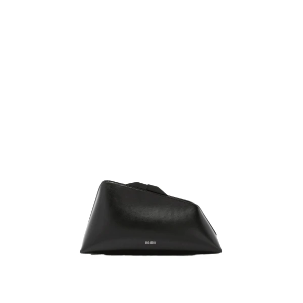 8.30PM Oversized Clutch in Black Calf Leather