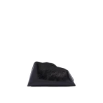 The Attico 8.30PM Oversized Clutch in Black Crackled Leather | Clutch Bags | Coveti