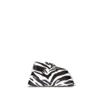 The Attico 8.30PM Oversized Clutch in Black and White | Clutch Bags | Coveti