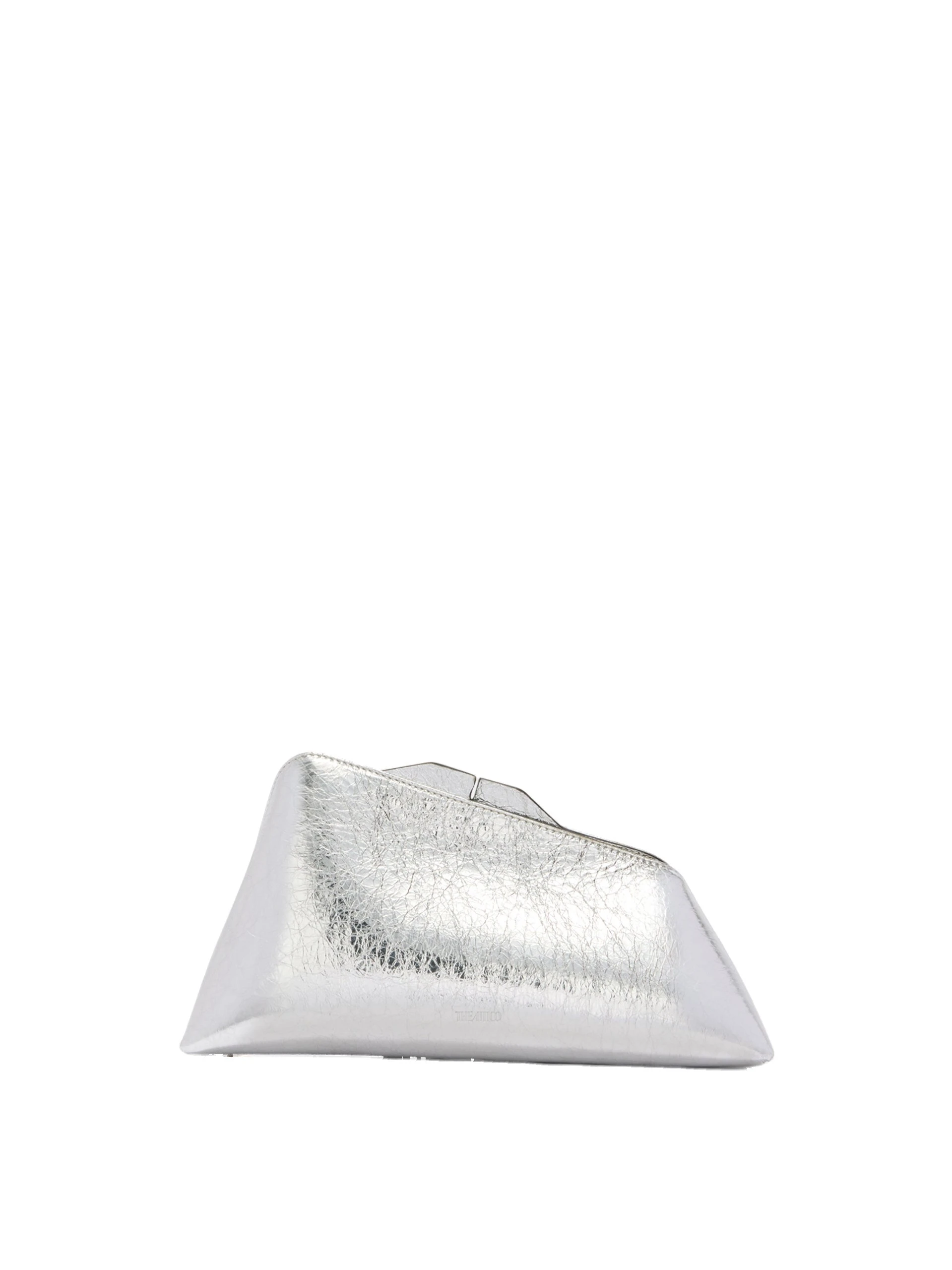The Attico 8.30PM Oversized Clutch in Silver The Attico 8.30PM Oversized Clutch in Silver | Clutch Bags | Coveti