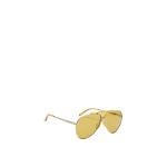 The Attico Aviator Sunglasses in Sunny Yellow | Sunglasses | Coveti