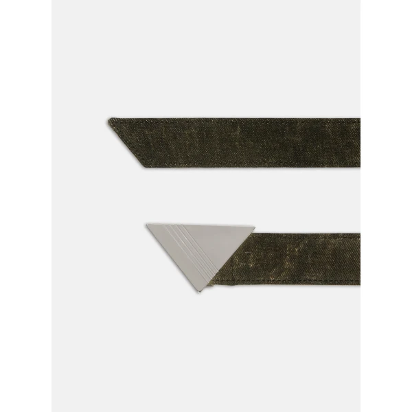 The Attico Belt in Dark Grey and Sand | Belts | Coveti