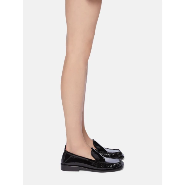 The Attico Charles Loafers in Black | Loafers | Coveti